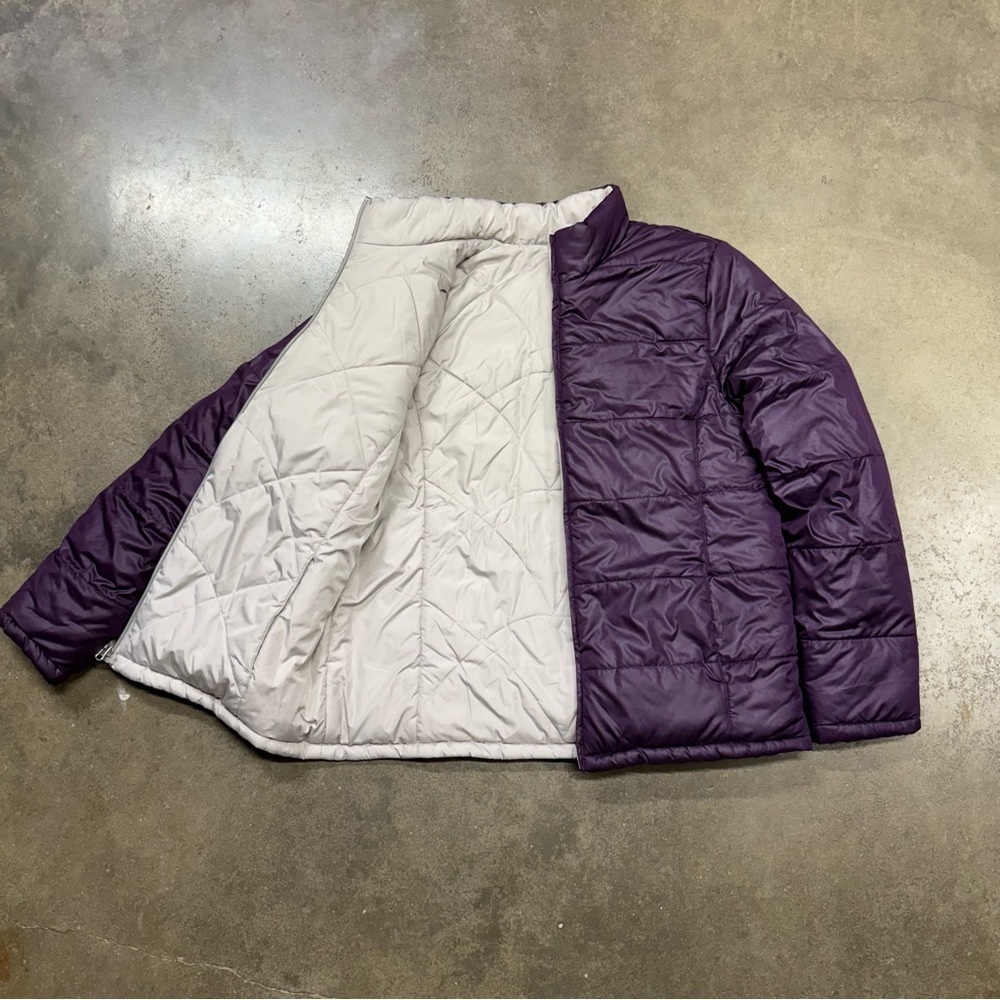 Faded Glory Reversible Puffer Jacket Y2K Quilted Streetwear - Picture 2 of 7